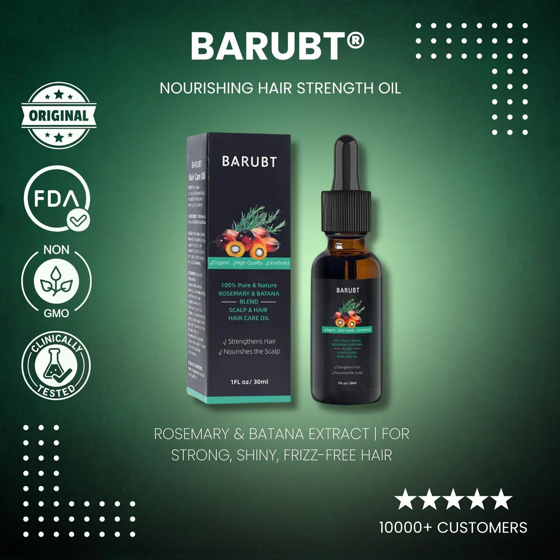 BARUBT® Nourishing Hair Strength Oil